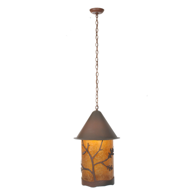 Black Glass 31" Indoor/Outdoor Pendant Light
