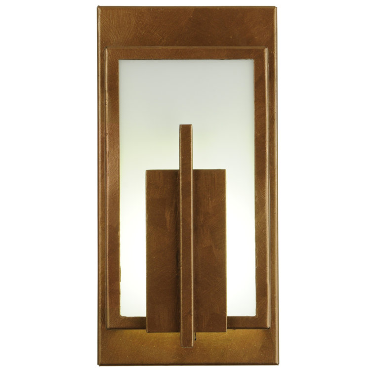 Gold Geometric Dimmable LED Wall Sconce