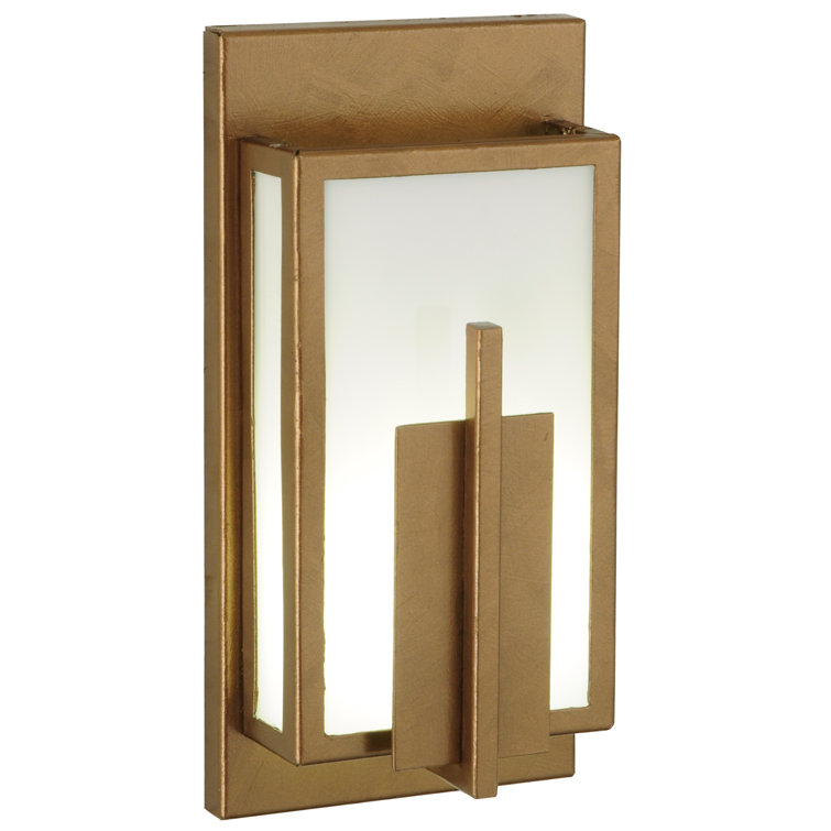 Gold Geometric Dimmable LED Wall Sconce