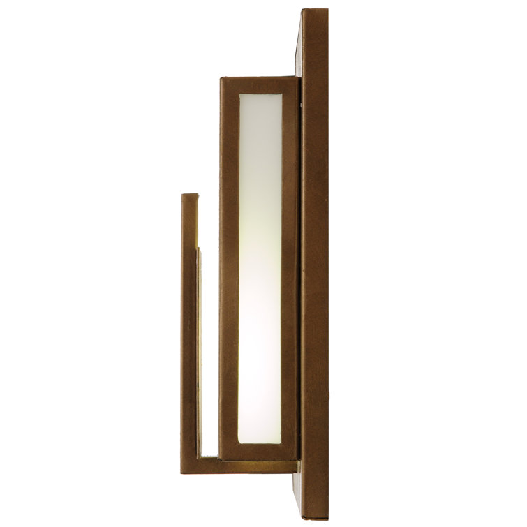 Gold Geometric Dimmable LED Wall Sconce