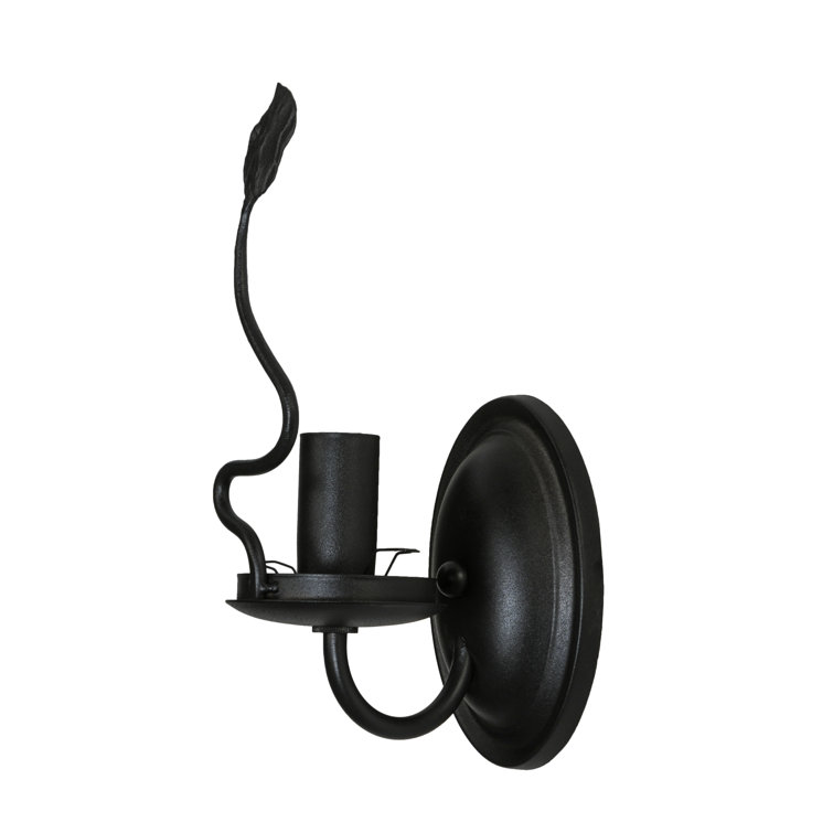 Tuscan Vineyard 1-Light Black Wine Bottle Wall Sconce