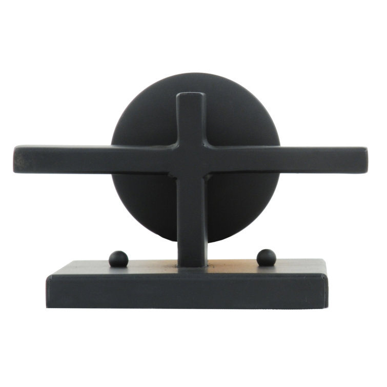 Tawnyrock Idalight Cylinder Blackwash 1-Light Dimmable Sconce