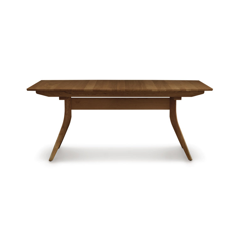 Catalina Natural Walnut Mid-Century Modern Trestle Table
