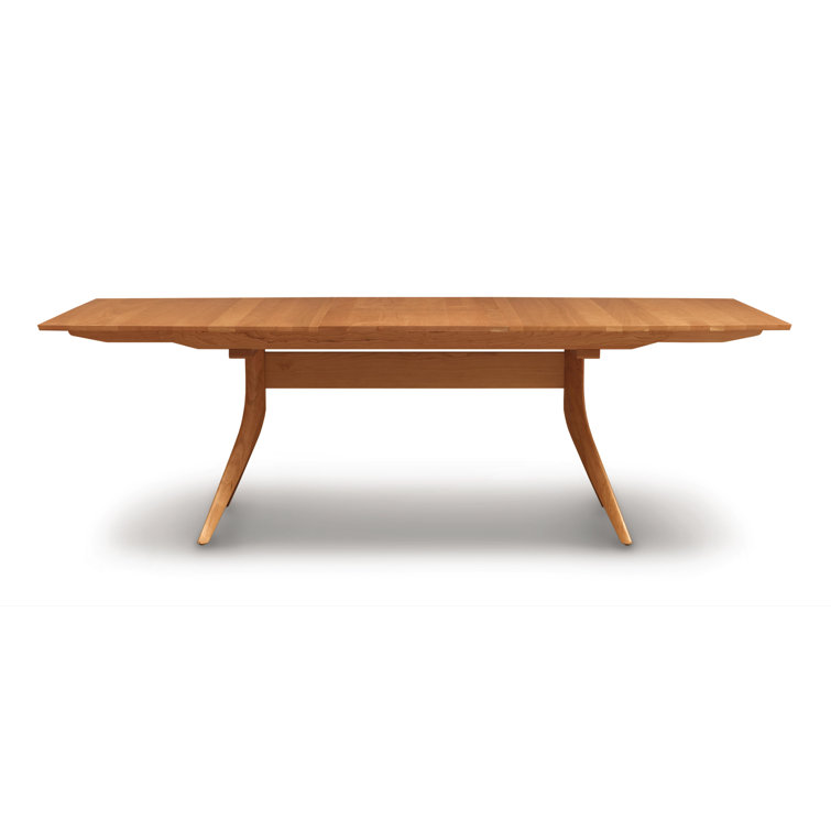 Catalina 66" Natural Cherry Mid-Century Modern Extendable Dining Table