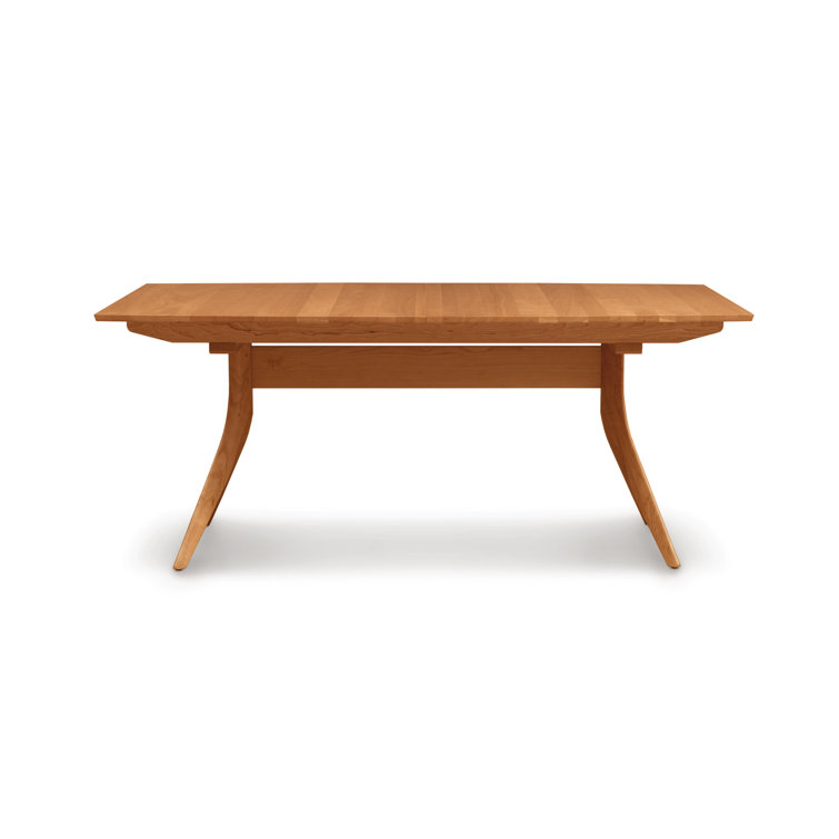 Catalina 66" Natural Cherry Mid-Century Modern Extendable Dining Table