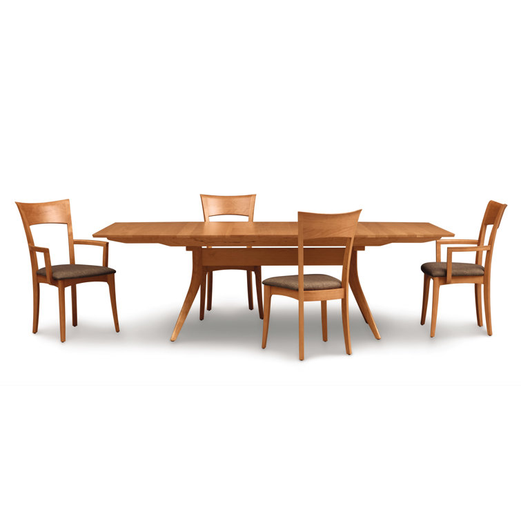 Catalina 66" Natural Cherry Mid-Century Modern Extendable Dining Table
