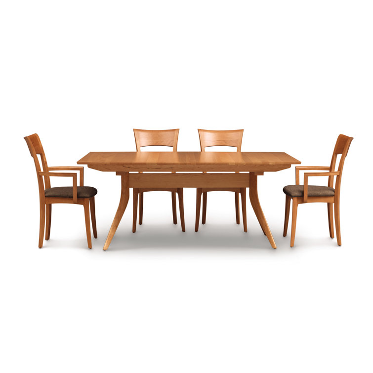 Catalina 66" Natural Cherry Mid-Century Modern Extendable Dining Table