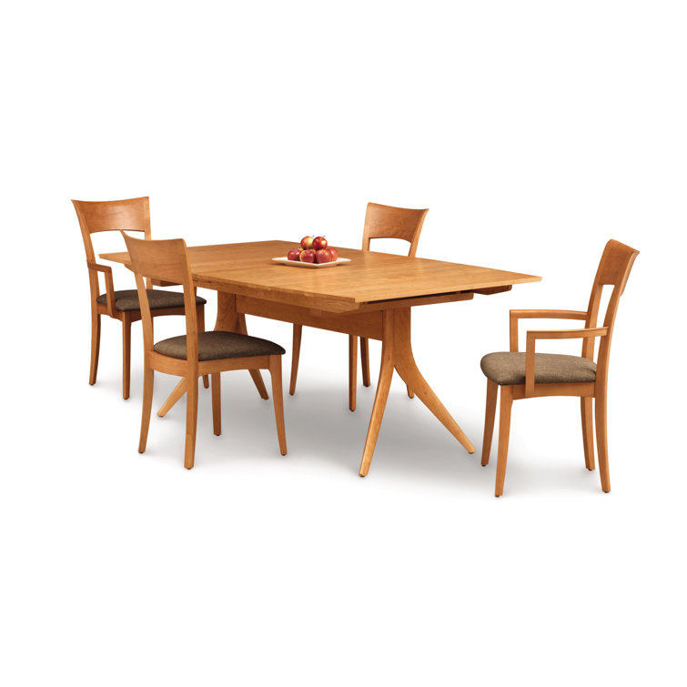 Catalina 66" Natural Cherry Mid-Century Modern Extendable Dining Table