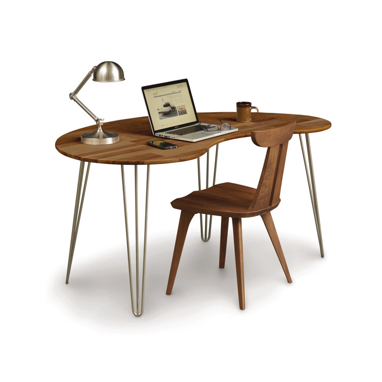 Estelle Walnut Finish Solid Wood Upholstered Side Chair