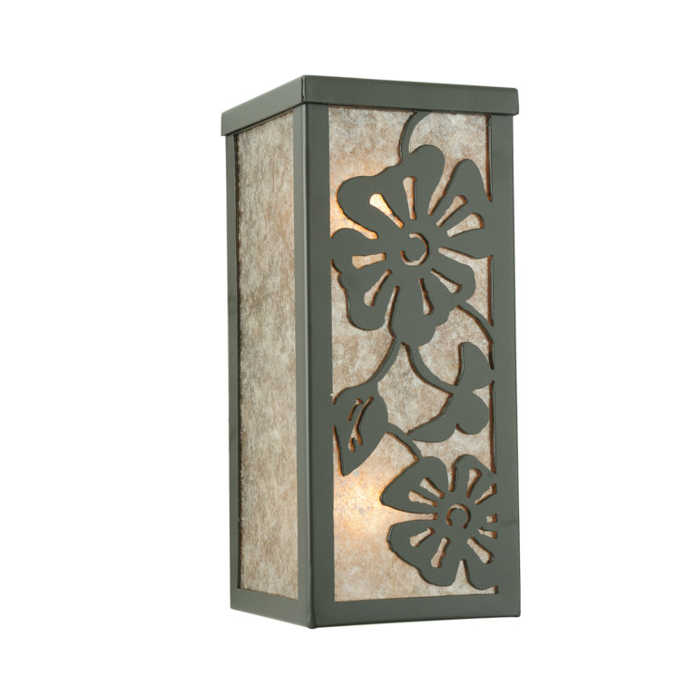 Rustic Lodge Bronze 2-Light Direct Wired Wall Sconce