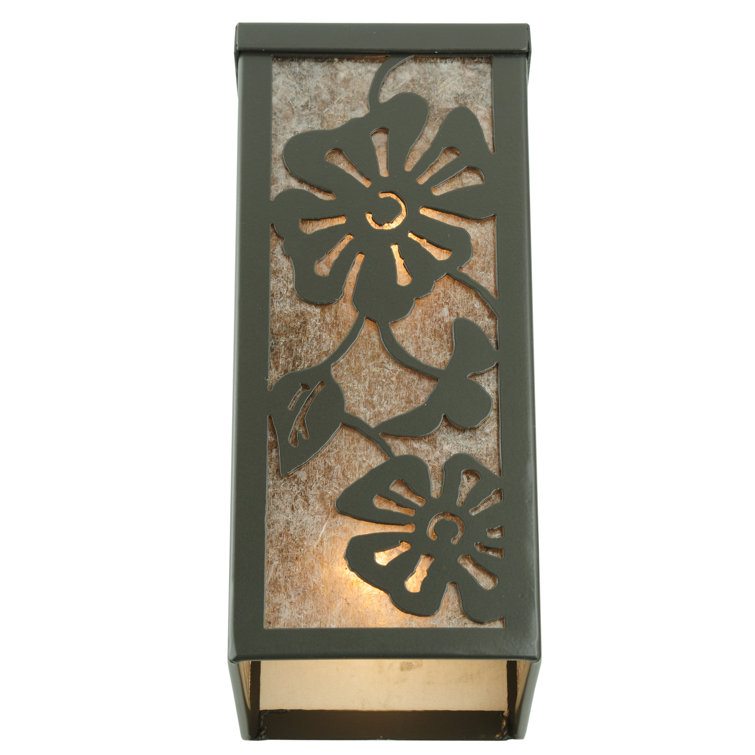 Rustic Lodge Bronze 2-Light Direct Wired Wall Sconce