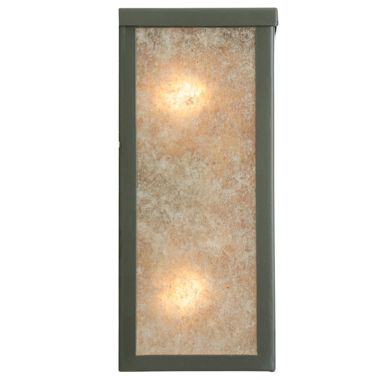 Rustic Lodge Bronze 2-Light Direct Wired Wall Sconce