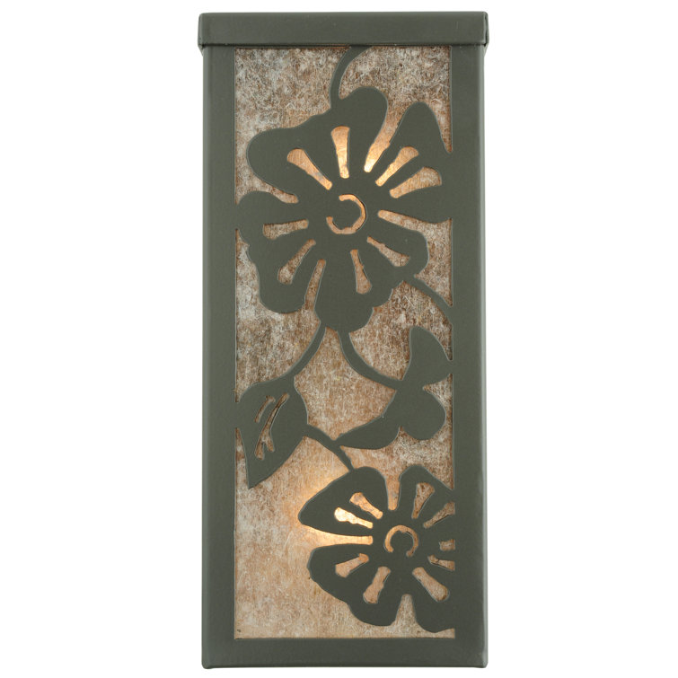Rustic Lodge Bronze 2-Light Direct Wired Wall Sconce