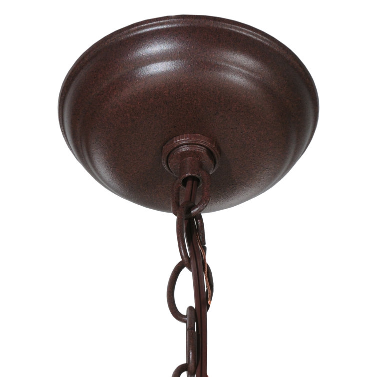 Mahogany Bronze Mini Pendant Lantern with Clear Glass Shade