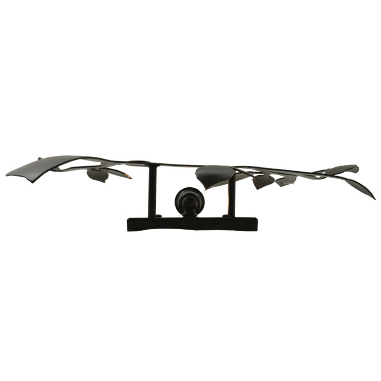Bronze and Black Oak Branch 1-Light Wall Sconce