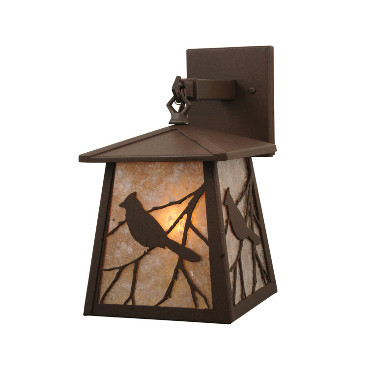 Cafe Noir Bird and Branch Outdoor Wall Sconce