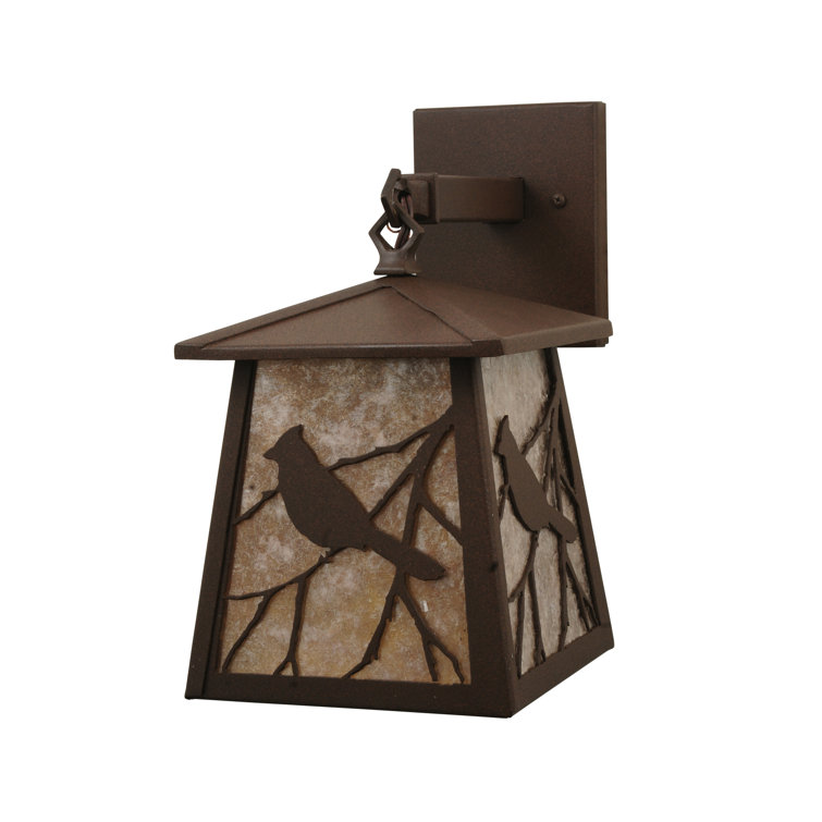 Cafe Noir Bird and Branch Outdoor Wall Sconce