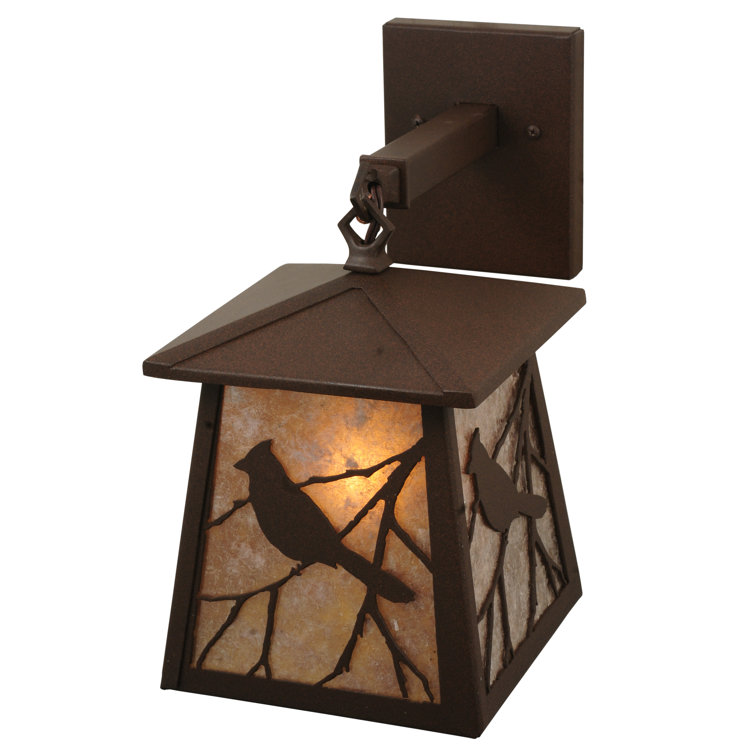 Cafe Noir Bird and Branch Outdoor Wall Sconce