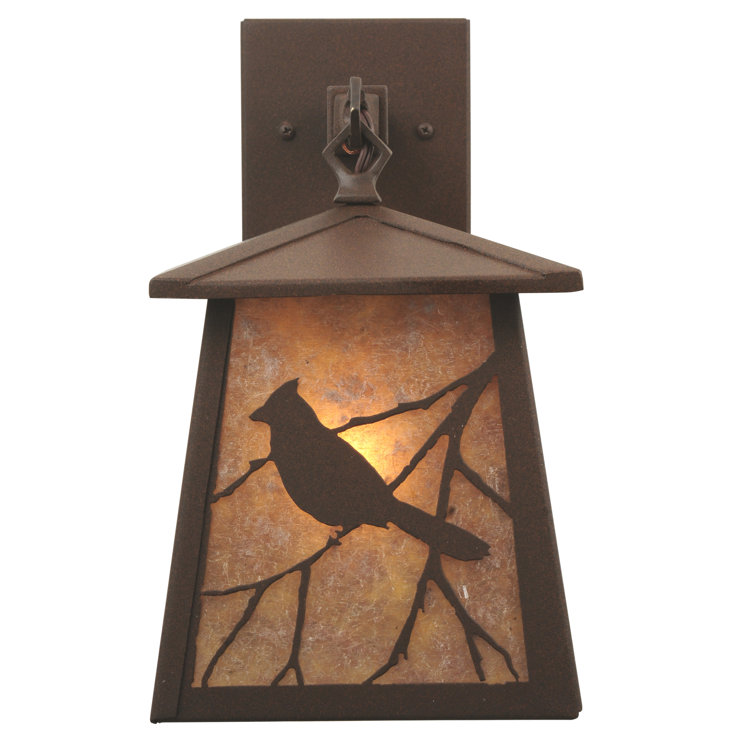 Cafe Noir Bird and Branch Outdoor Wall Sconce
