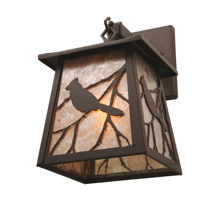 Cafe Noir Bird and Branch Outdoor Wall Sconce