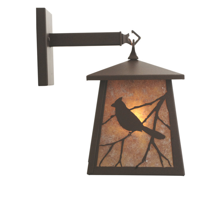 Cafe Noir Bird and Branch Outdoor Wall Sconce