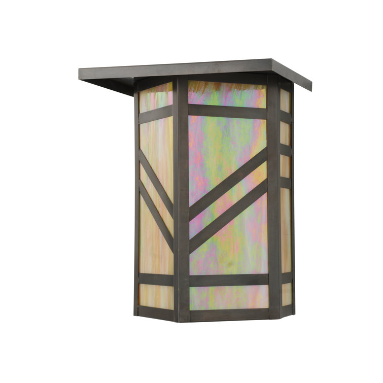 Santa Fe Mission Style 2-Light Craftsman Brown Wall Sconce