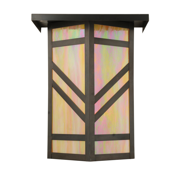 Santa Fe Mission Style 2-Light Craftsman Brown Wall Sconce