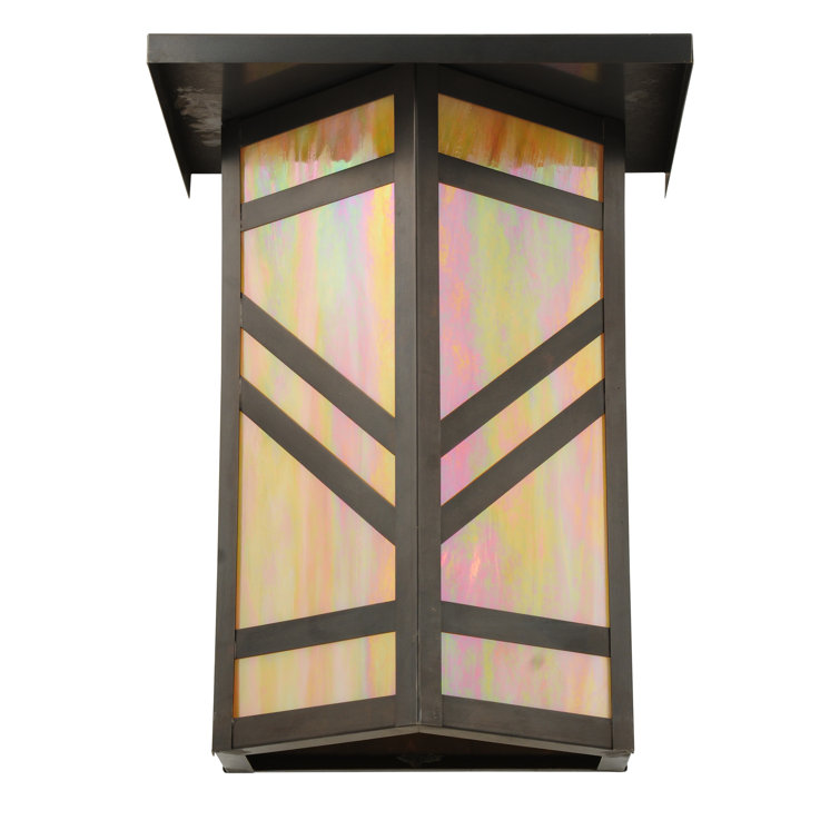 Santa Fe Mission Style 2-Light Craftsman Brown Wall Sconce