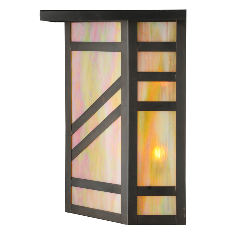 Santa Fe Mission Style 2-Light Craftsman Brown Wall Sconce