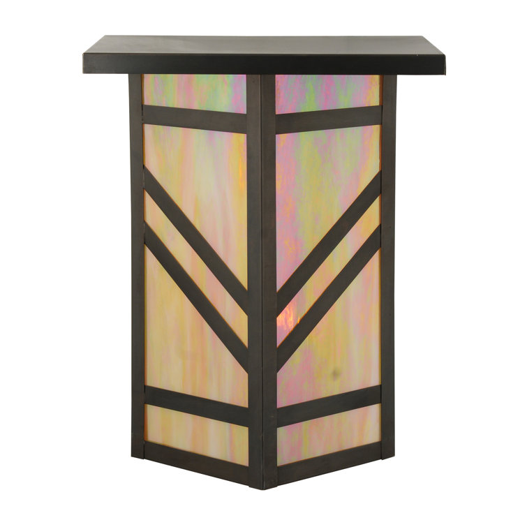 Santa Fe Mission Style 2-Light Craftsman Brown Wall Sconce