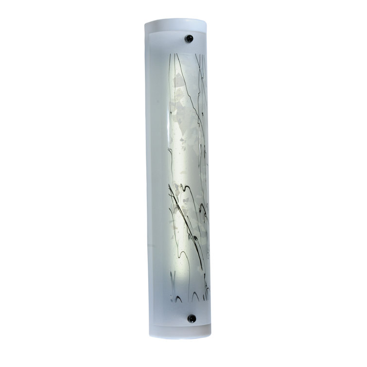 Metro Fusion 1-Light Dimmable Black Energy Star Wall Sconce