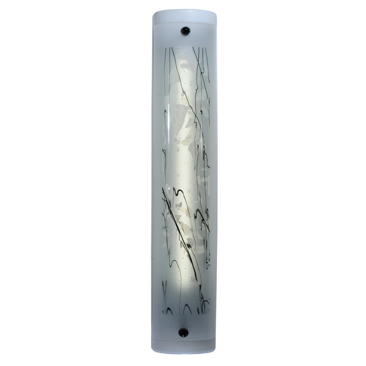 Metro Fusion 1-Light Dimmable Black Energy Star Wall Sconce