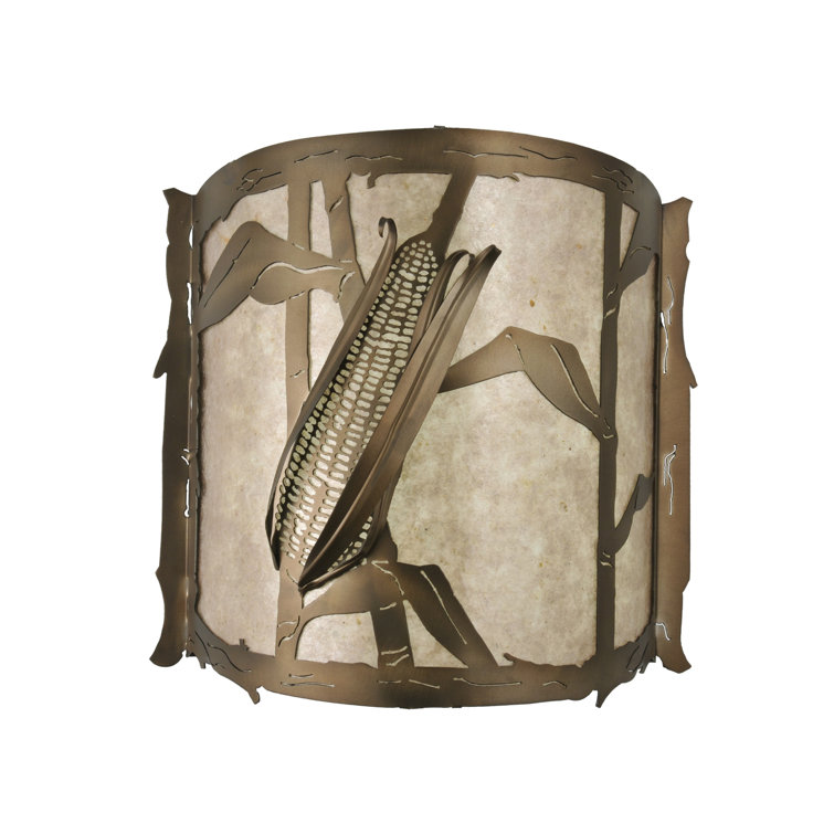 Bucolic Charm Pewter 3-Light LED Cornfield Sconce