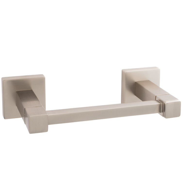 Satin Nickel Modern Wall Mount Toilet Paper Holder
