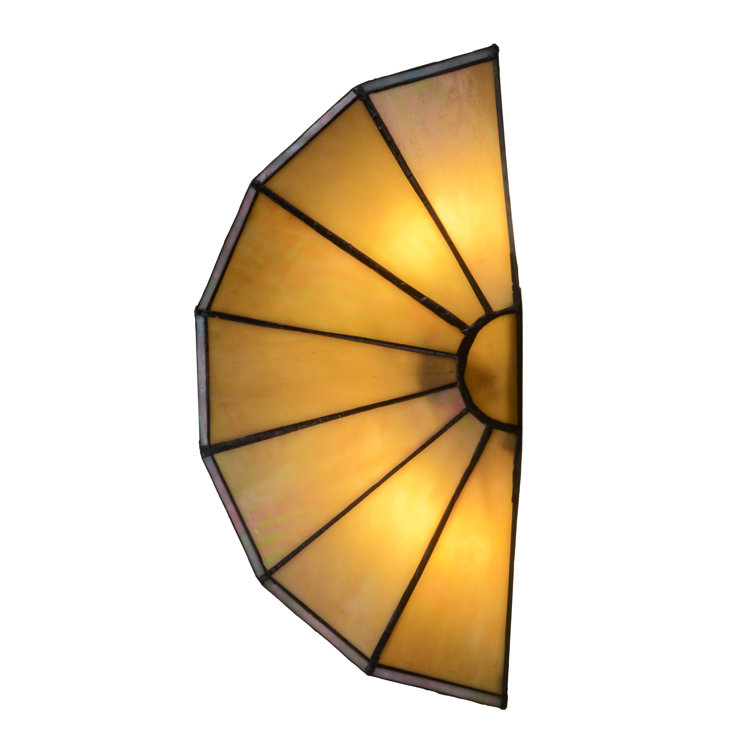 Ravishing Beige and Black 2-Light Bronze Sconce with Dimmable Candelabra Base