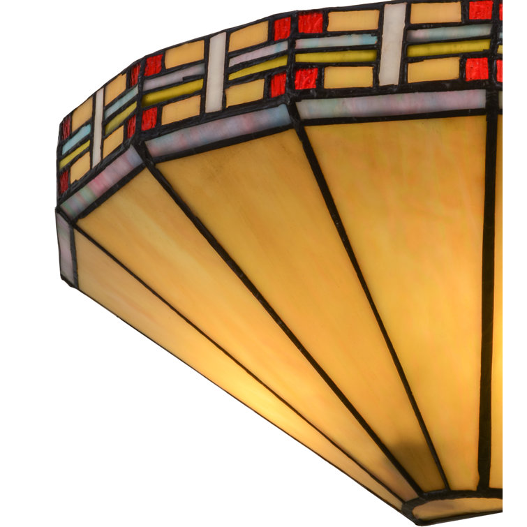 Ravishing Beige and Black 2-Light Bronze Sconce with Dimmable Candelabra Base