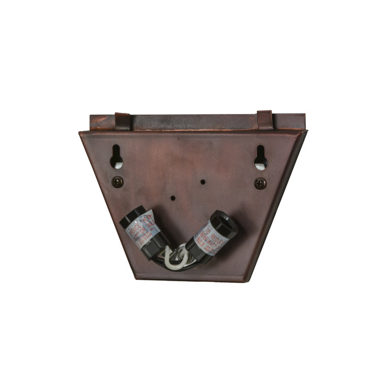 Ravishing Beige and Black 2-Light Bronze Sconce with Dimmable Candelabra Base