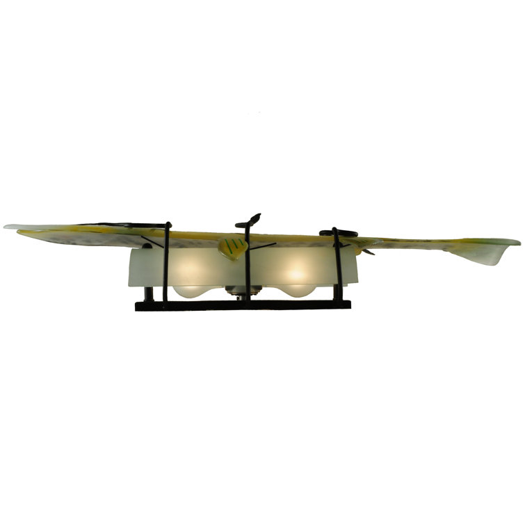 Black Glass Direct Wired Electric Wall Sconce