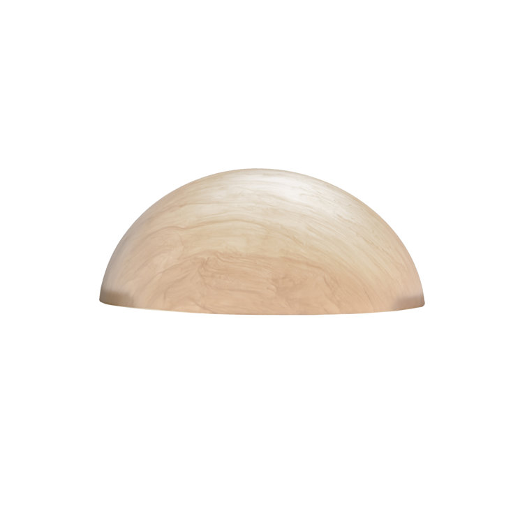 Madison Transitional 6" Bronze Wall Sconce with White Marbleized Shade
