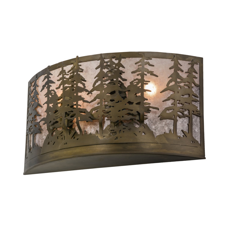 Tall Pines Antique Copper Finish Rustic Lodge Sconce