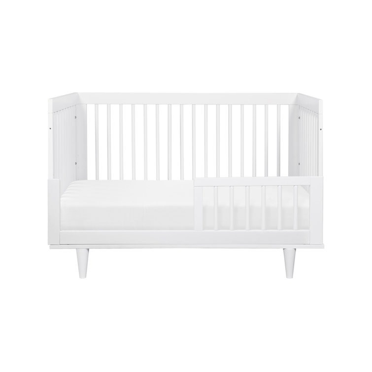 White Wooden Toddler Bed Conversion Rail Kit