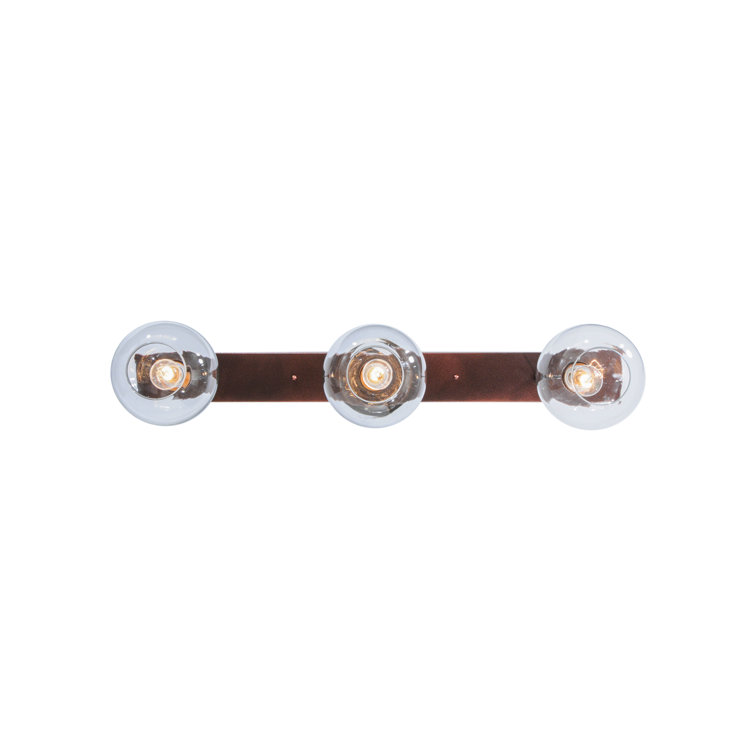 48" Bronze and Glass 3-Light Island Pendant