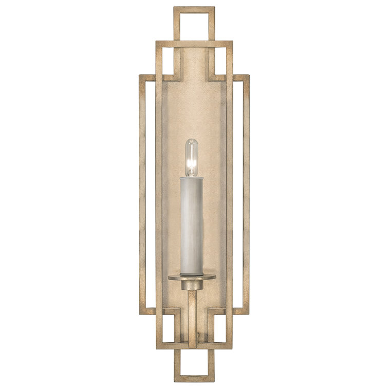 Cienfuegos Gold Leaf Dimmable 1-Light Wall Sconce
