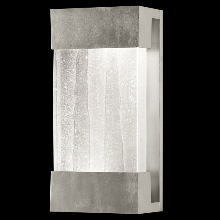 Crystal Bakehouse 30" Silver Leaf Modern Sconce