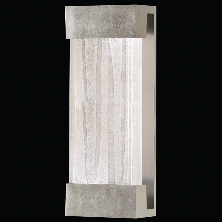 Crystal Bakehouse 30" Silver Leaf Modern Sconce