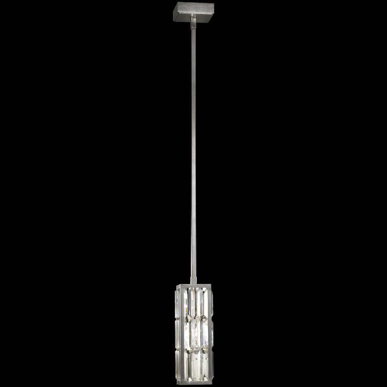 Silver Crystal Enchantment 5" Square LED Drop Light