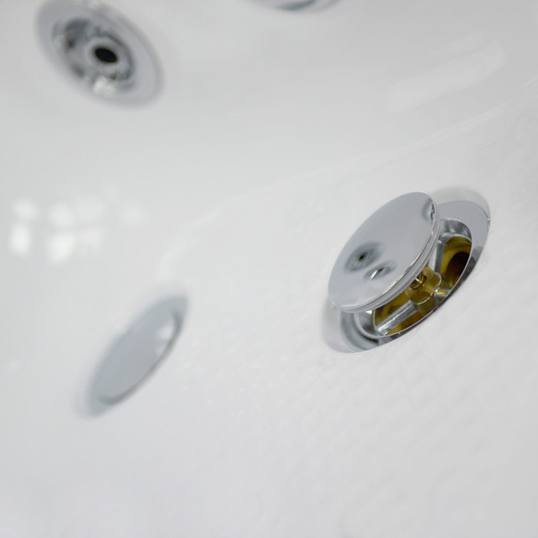 52'' x 30'' White Acrylic Walk-In Bathtub with Faucet