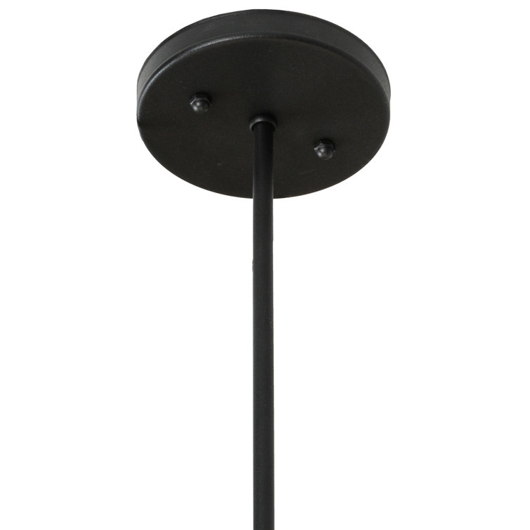 Tuscan Vineyard 5-Light Globe Island Pendant in Black