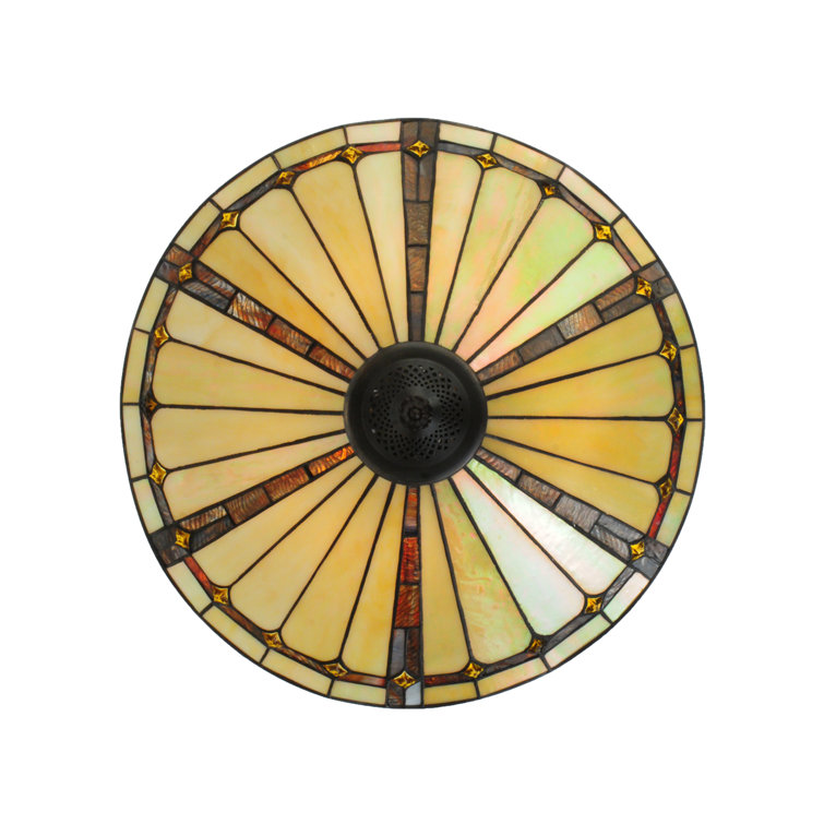 Elegant 3-Light Indoor/Outdoor Pendant in Mahogany Bronze and Iridescent Glass