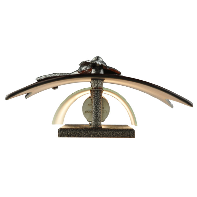 Handcrafted Deco Art Glass Wall Sconce with Branch Design